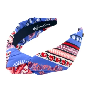 Adult Size Blue Bandana Knotted Headband-Brianna Cannon Discount