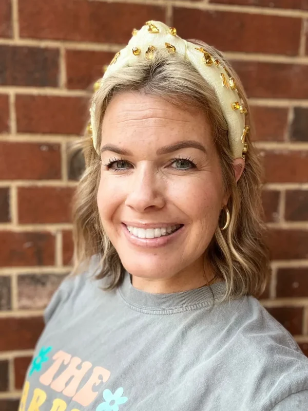 Adult Size Childhood Cancer Awareness Headband-Brianna Cannon Outlet
