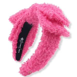 Adult Size Hot Pink Boucle Side Bow Headband-Brianna Cannon Online