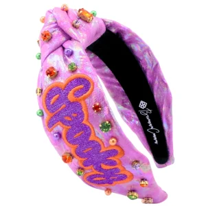Adult Size Metallic Iridescence SPOOKY Headband with Crystals-Brianna Cannon Online