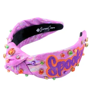 Adult Size Metallic Iridescence SPOOKY Headband with Crystals-Brianna Cannon Online