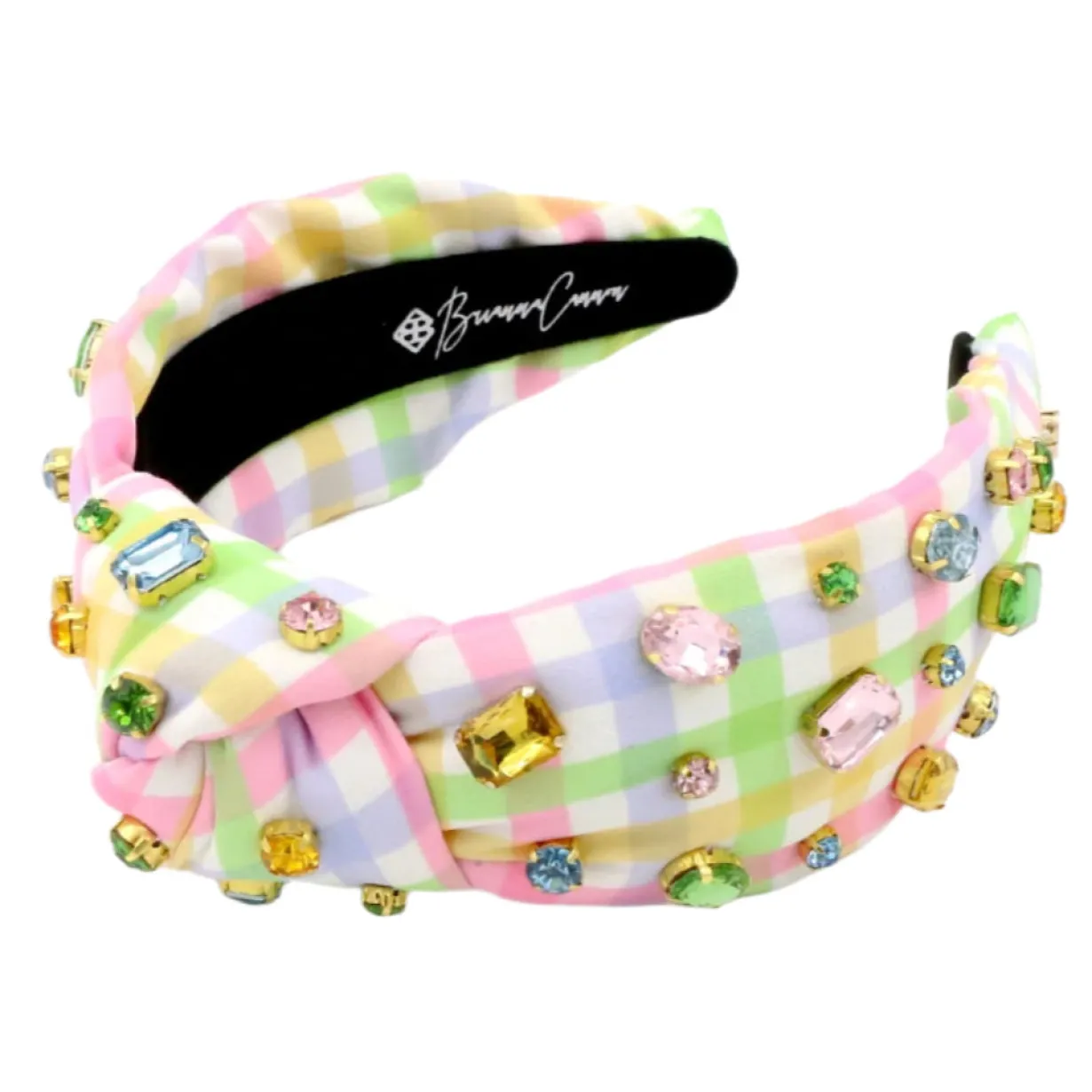 Adult Size Multicolor Gingham Headband-Brianna Cannon Hot