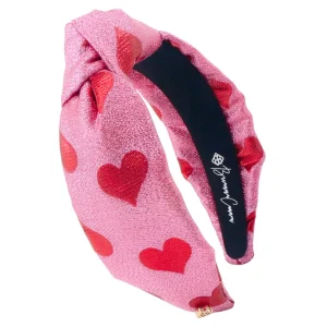 Adult Size Pink & Red Hearts Shimmer Headband-Brianna Cannon Best