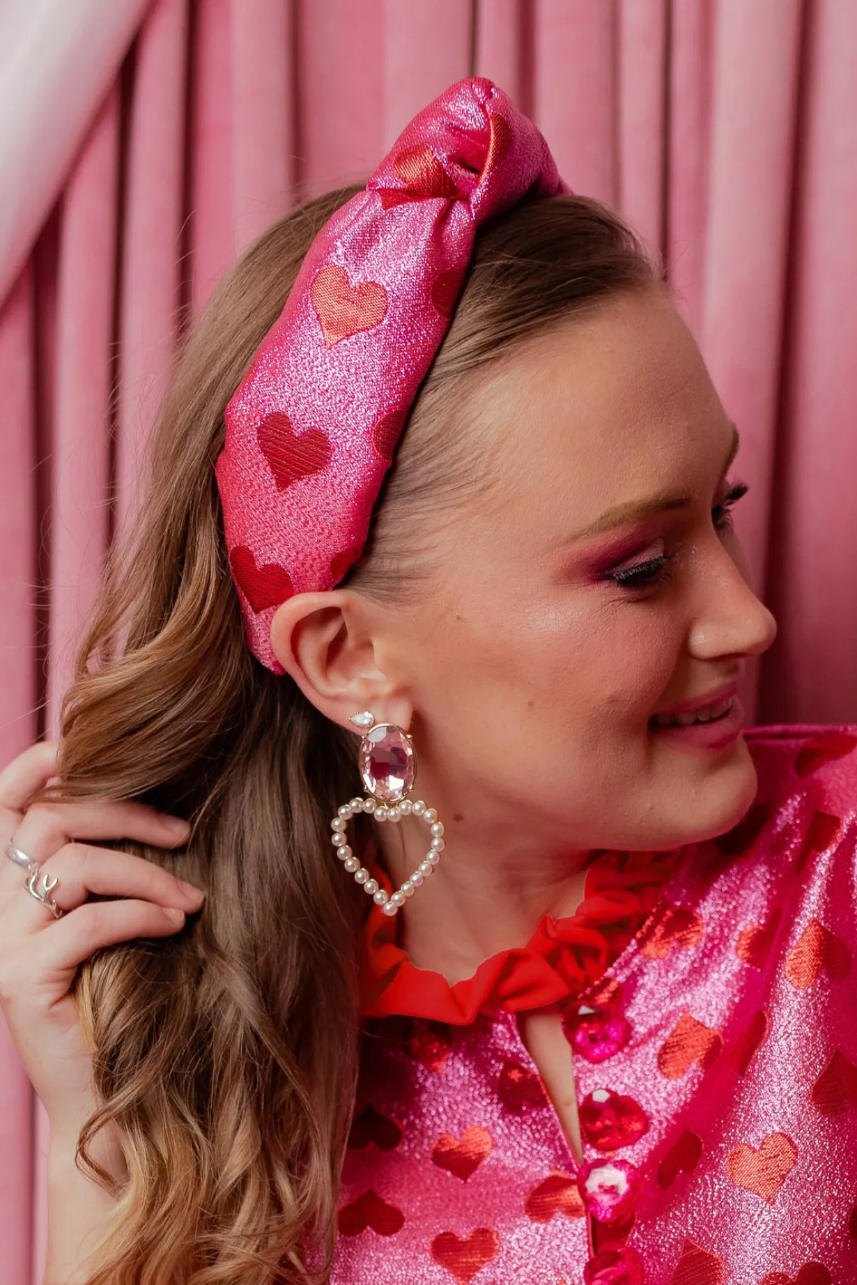 adult_size_pink__red_hear_1.webp Adult Size Pink & Red Hearts Shimmer Headband-Brianna Cannon Best