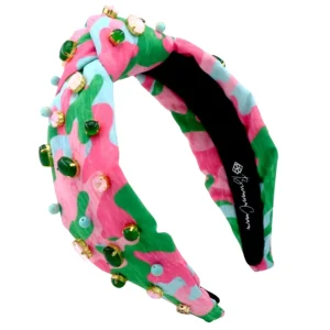 Adult Size Pretty Country Pink, Green & Blue Headband-Brianna Cannon Best