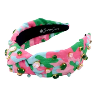 Adult Size Pretty Country Pink, Green & Blue Headband-Brianna Cannon Best