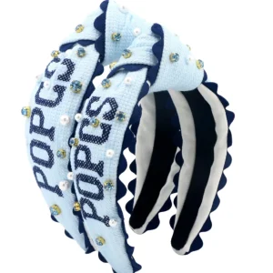 Adult Size Prince of Peace Cross-stitch Headband With Pearls and Crystals-Brianna Cannon Hot