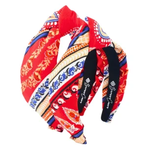 Adult Size Red Bandana Knotted Headband-Brianna Cannon New