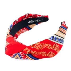 Adult Size Red Bandana Knotted Headband-Brianna Cannon New