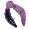Adult Size Solid Tweed and Gold Headband in Purple-Brianna Cannon Fashion
