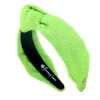 Adult Size Solid Tweed and Gold Headband in Lime-Brianna Cannon Clearance