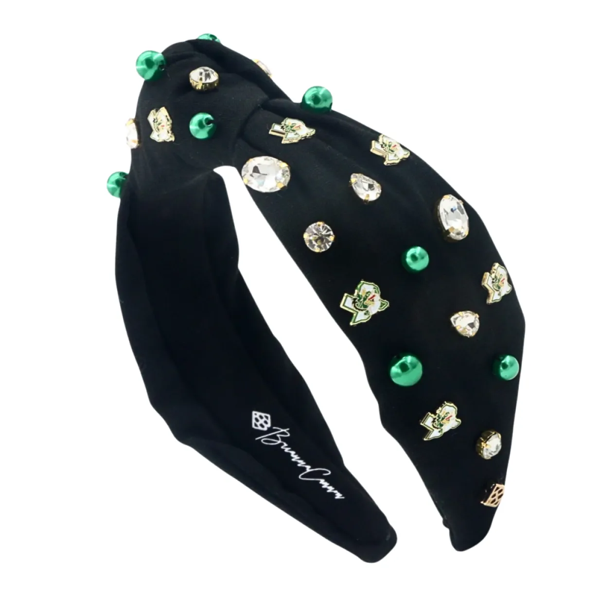 adult_size_southlake_carr_0.webp Adult Size Southlake Carroll Logo Headband With Pearls and Crystals-Brianna Cannon Online