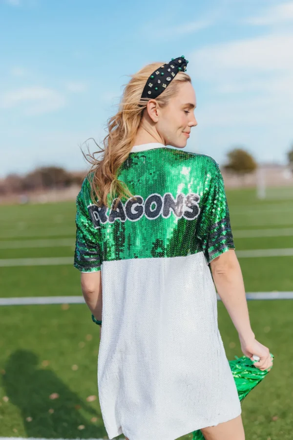 Adult Size Southlake Carroll Logo Headband With Pearls and Crystals-Brianna Cannon Online