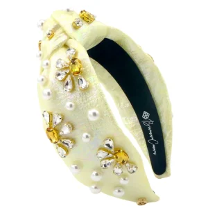Adult Size Yellow Shimmer Daisy Headband-Brianna Cannon Discount