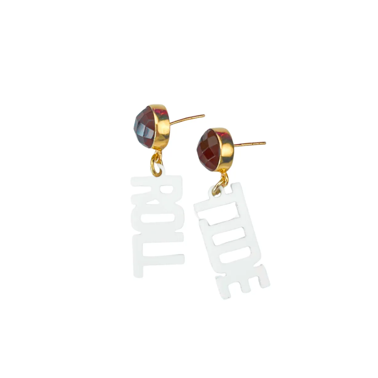 alabama_mini_white_roll_t_0.webp Alabama Mini White ROLL TIDE Earrings-Brianna Cannon Online