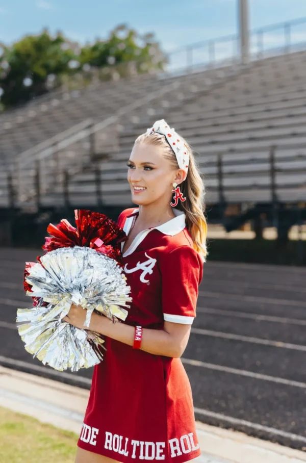 Alabama White Logo Headband-Brianna Cannon Fashion