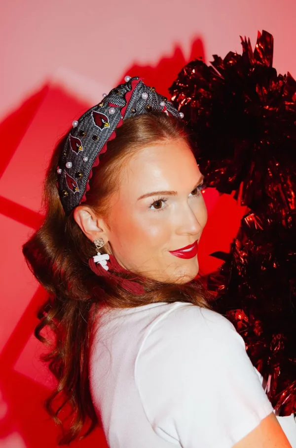 Arizona Cardinals Adult Cross Stitch Headband-Brianna Cannon Clearance