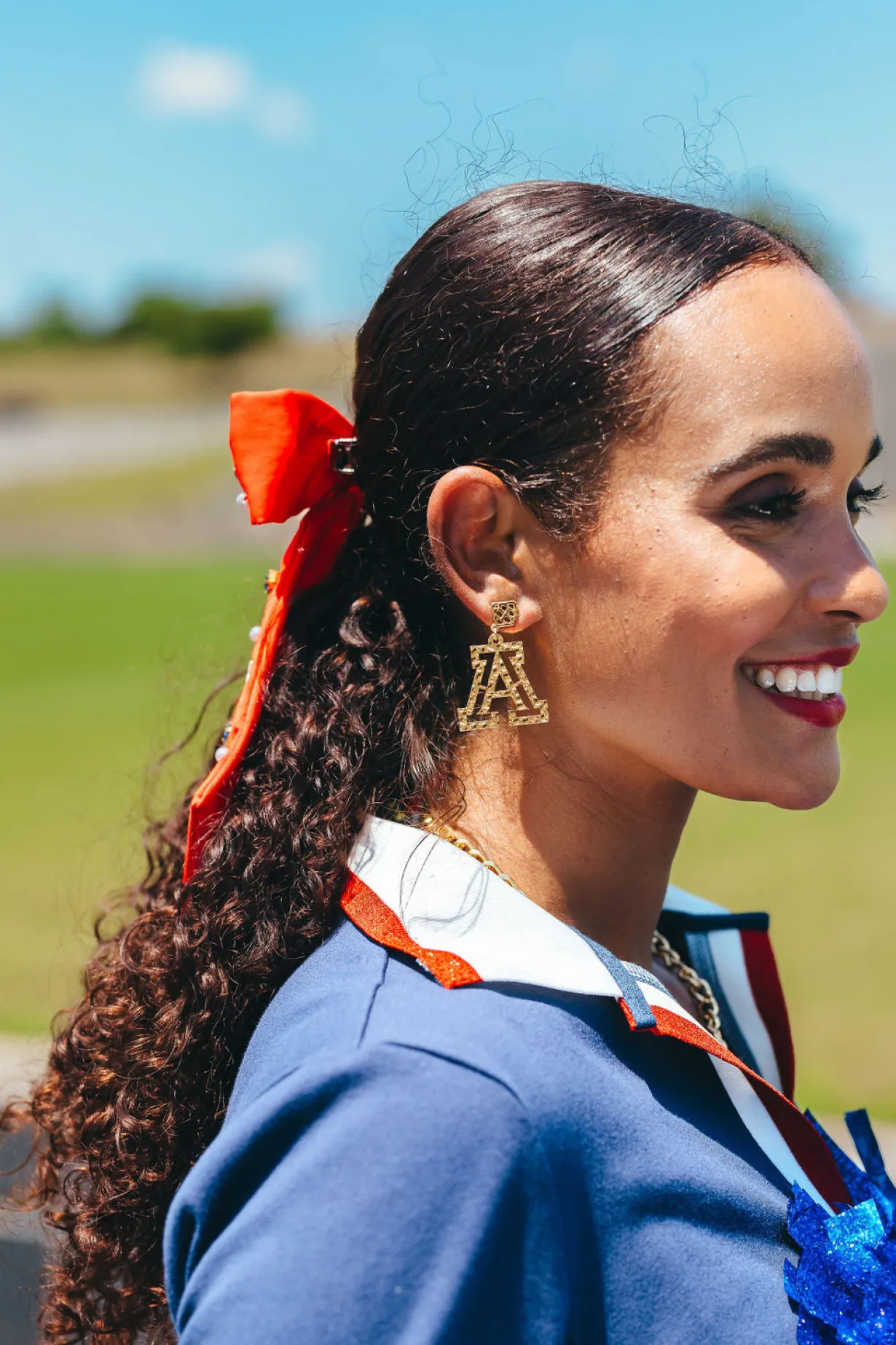 arizona_gold_logo_earring_1.webp Arizona Gold Logo Earring with BC Logo-Brianna Cannon Fashion