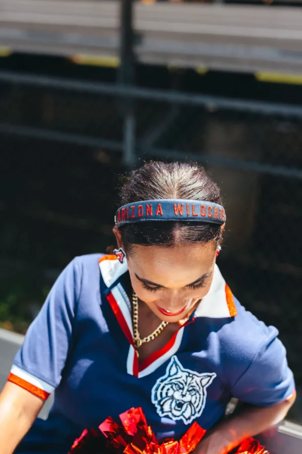 Arizona Navy Thin Embroidered Headband-Brianna Cannon Hot