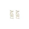 Arizona State ASU Pavé Rhinestone Stud Earrings-Brianna Cannon Online
