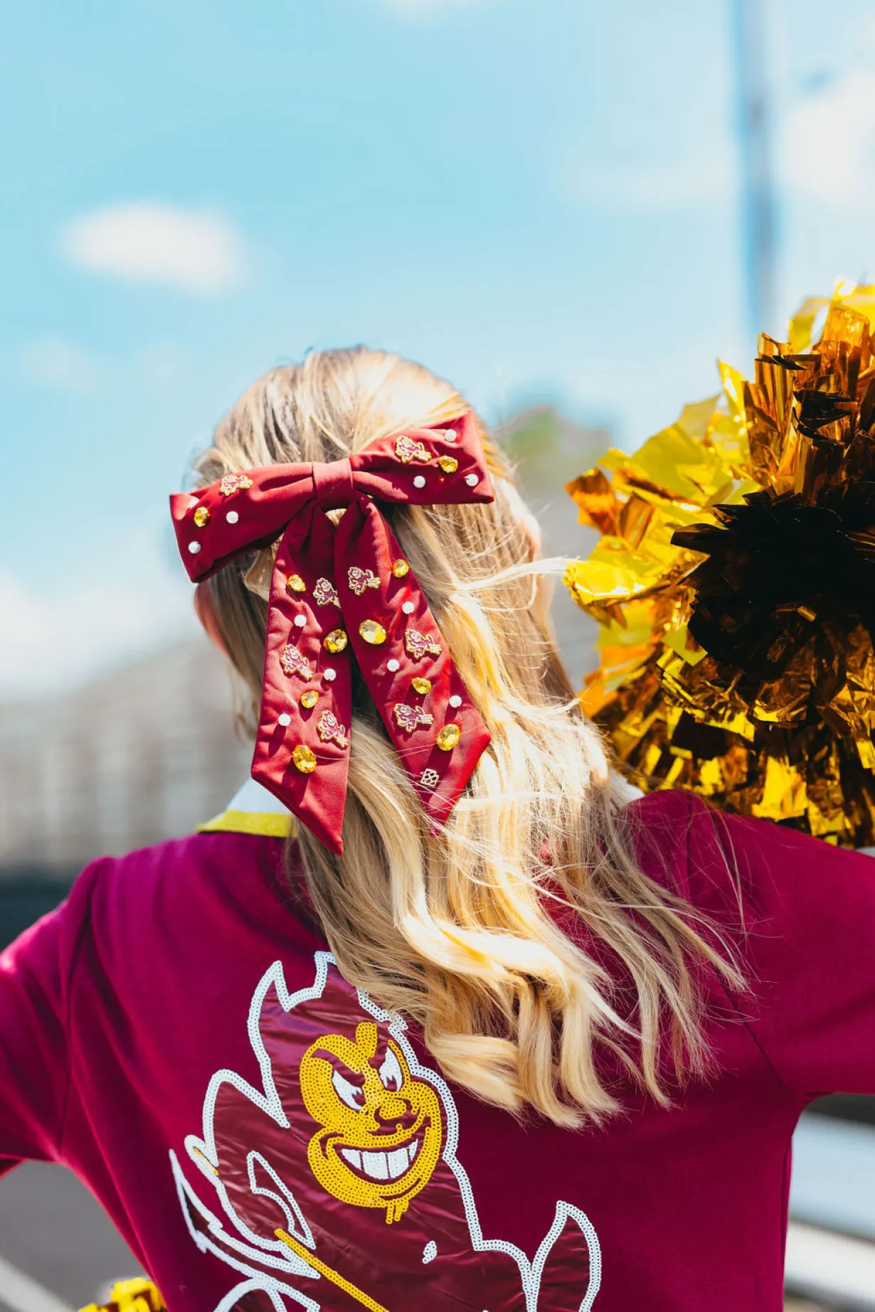 arizona_state_maroon_bow__2.webp Arizona State Maroon Bow Barrette-Brianna Cannon Clearance