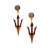 Arizona State Maroon Logo Earrings-Brianna Cannon New
