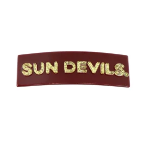 Arizona State Maroon SUN DEVILS Rectangle Barrette Clip-Brianna Cannon Discount