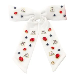 Arizona White Bow Barrette-Brianna Cannon New