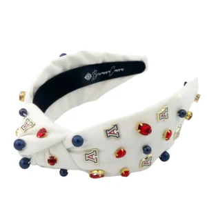 Arizona White Logo Headband-Brianna Cannon Hot