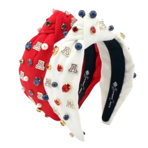 Arizona White Logo Headband-Brianna Cannon Hot