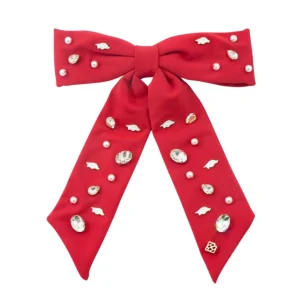 Arkansas Cardinal Red Bow Barrette-Brianna Cannon Hot