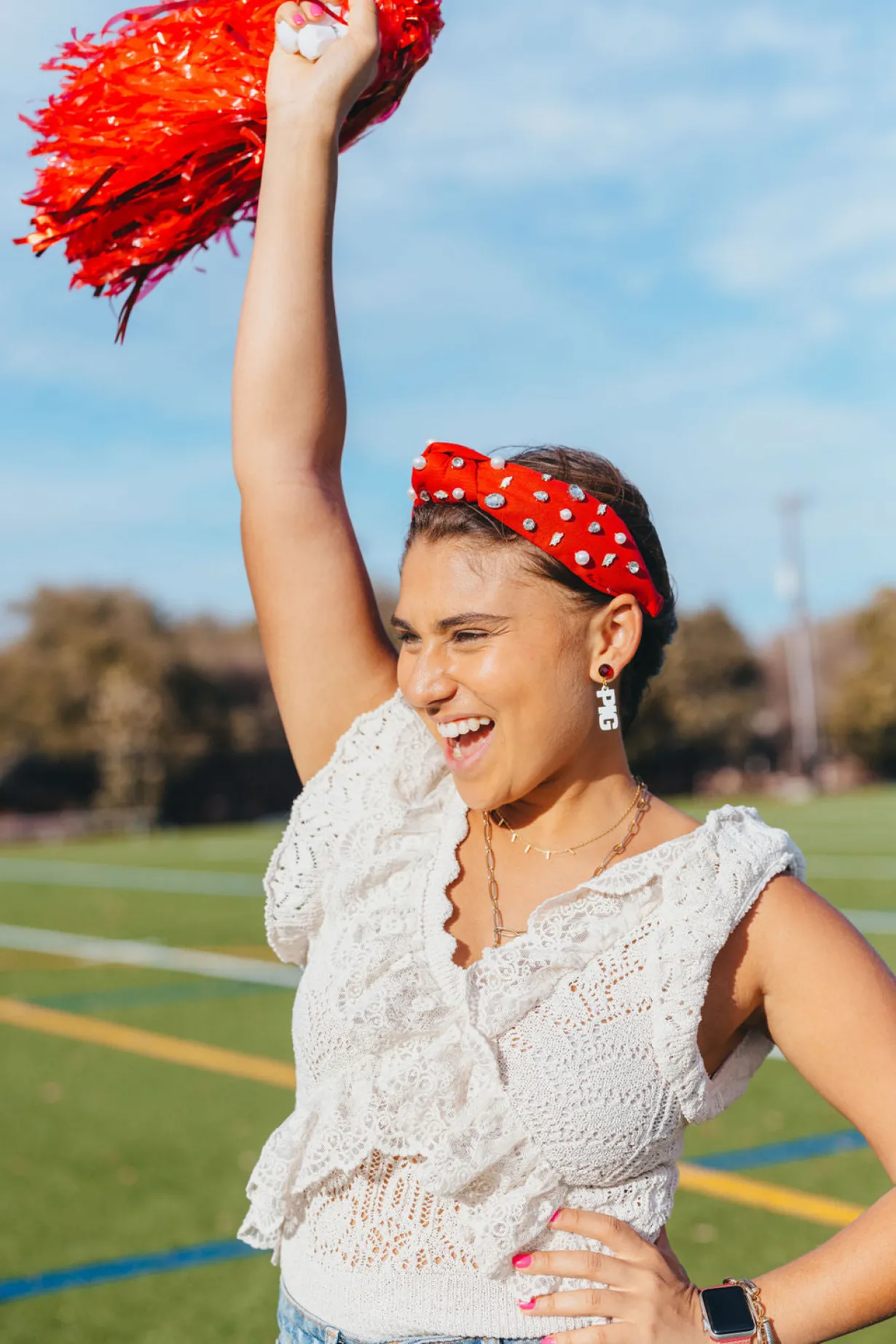 arkansas_cardinal_red_log_3.webp Arkansas Cardinal Red Logo Headband-Brianna Cannon Fashion