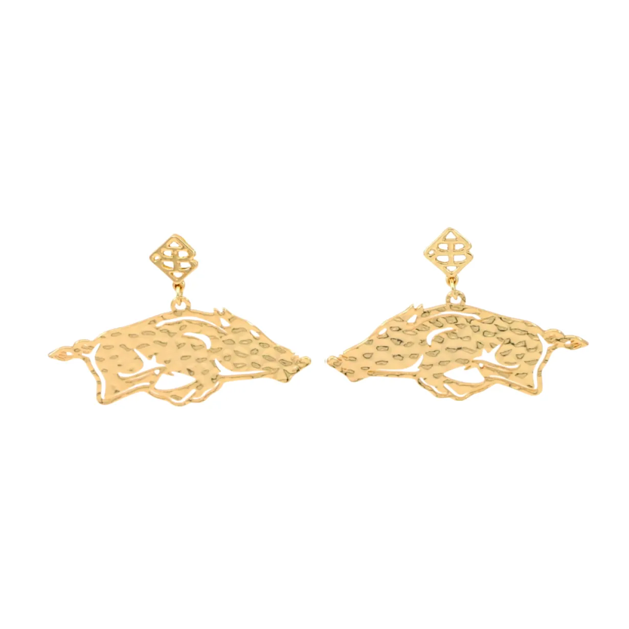 arkansas_gold_running_raz_0.webp Arkansas Gold Running Razorback Earring with BC Logo-Brianna Cannon Hot