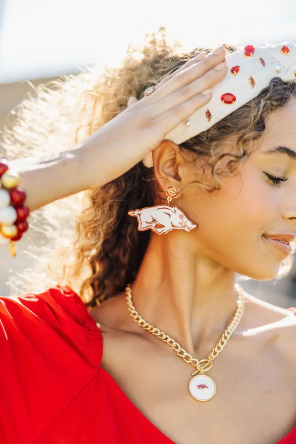 Arkansas Logo Necklace-Brianna Cannon Online