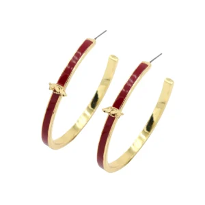 Arkansas Logo Hoop Earrings-Brianna Cannon Clearance