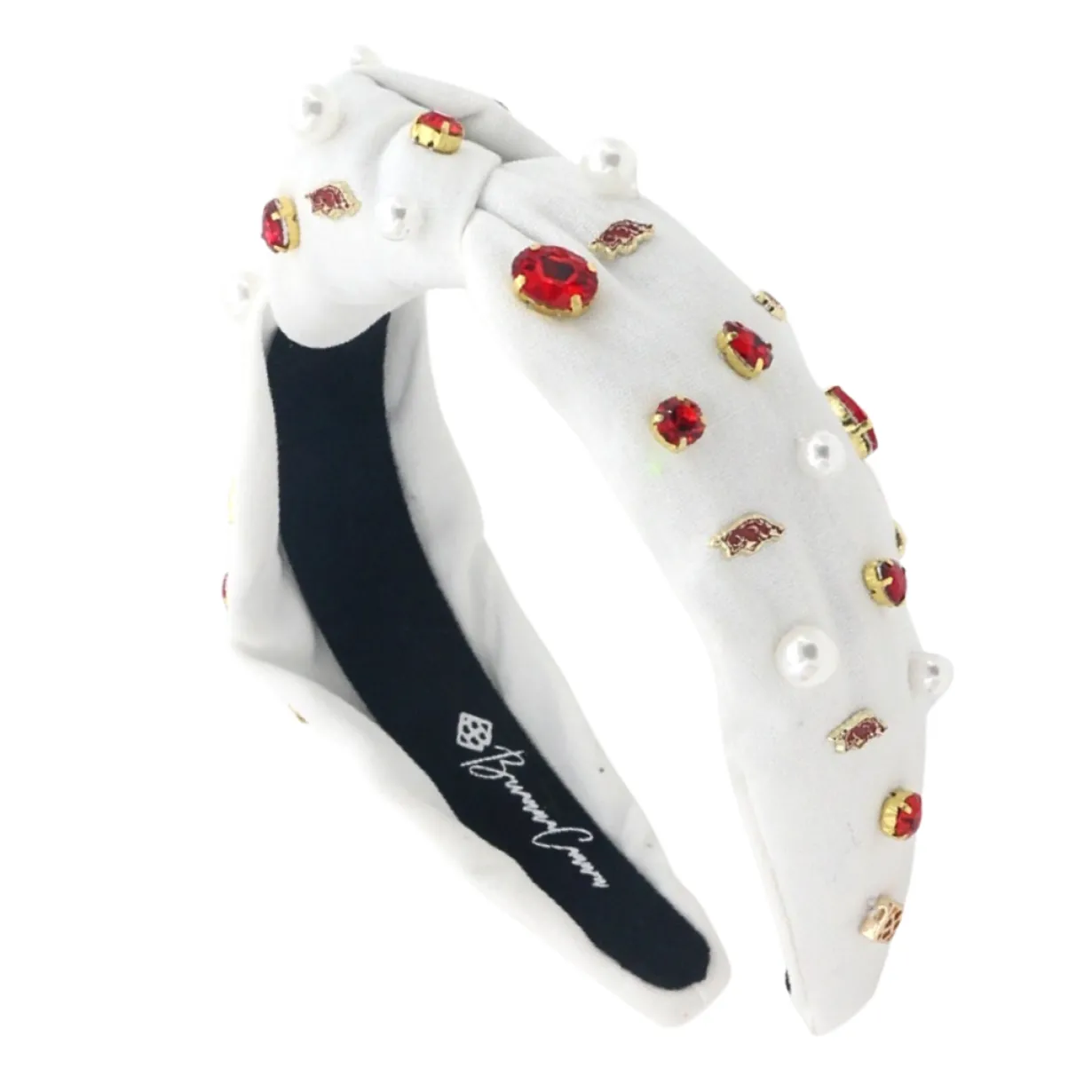 arkansas_white_logo_headb_0.webp Arkansas White Logo Headband-Brianna Cannon Discount