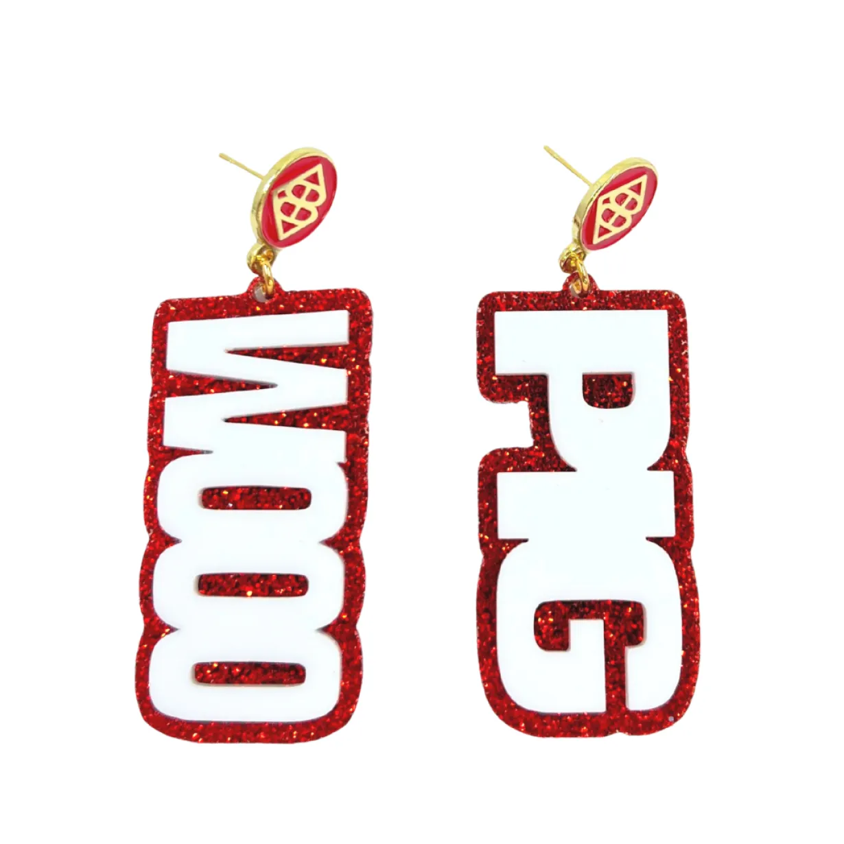 arkansas_white_wooo_pig_e_0.webp Arkansas White WOOO PIG Earrings-Brianna Cannon Discount
