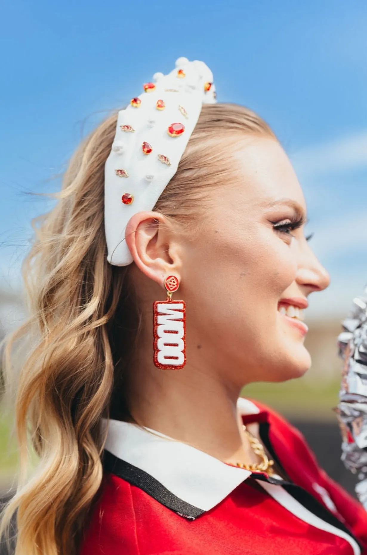 arkansas_white_wooo_pig_e_1.webp Arkansas White WOOO PIG Earrings-Brianna Cannon Discount