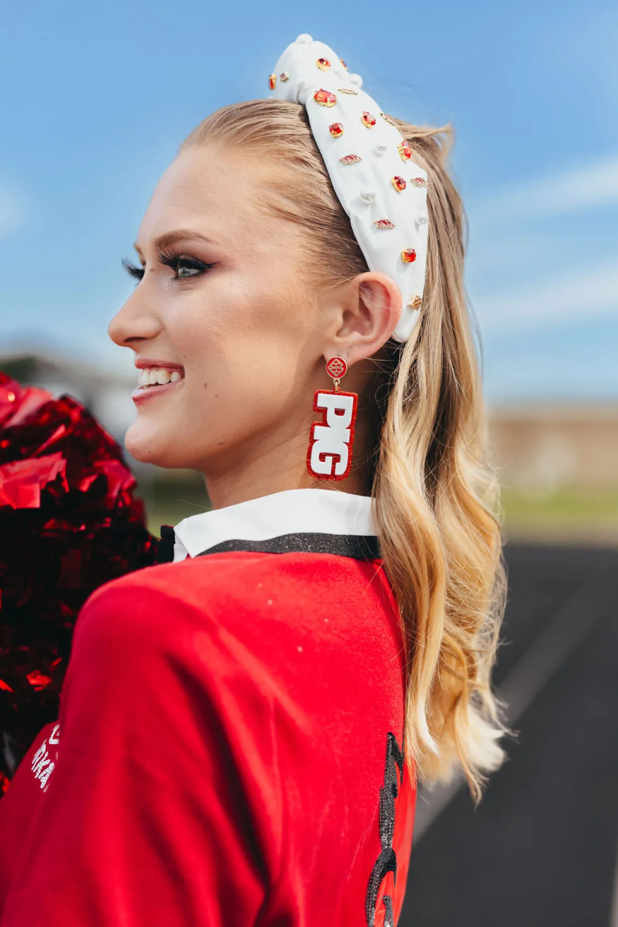 arkansas_white_wooo_pig_e_2.webp Arkansas White WOOO PIG Earrings-Brianna Cannon Discount