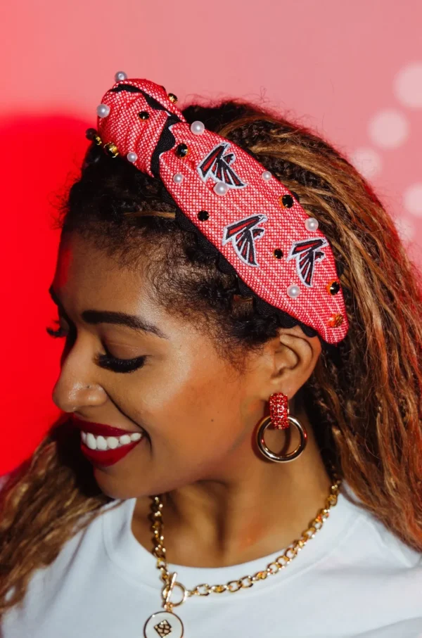 Atlanta Falcons Adult Cross Stitch Headband-Brianna Cannon Discount