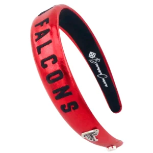 Atlanta Falcons Thin Embroidered Headband-Brianna Cannon Fashion