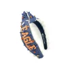 Auburn Child Size WAR EAGLE Cross Stitch Headband-Brianna Cannon Hot
