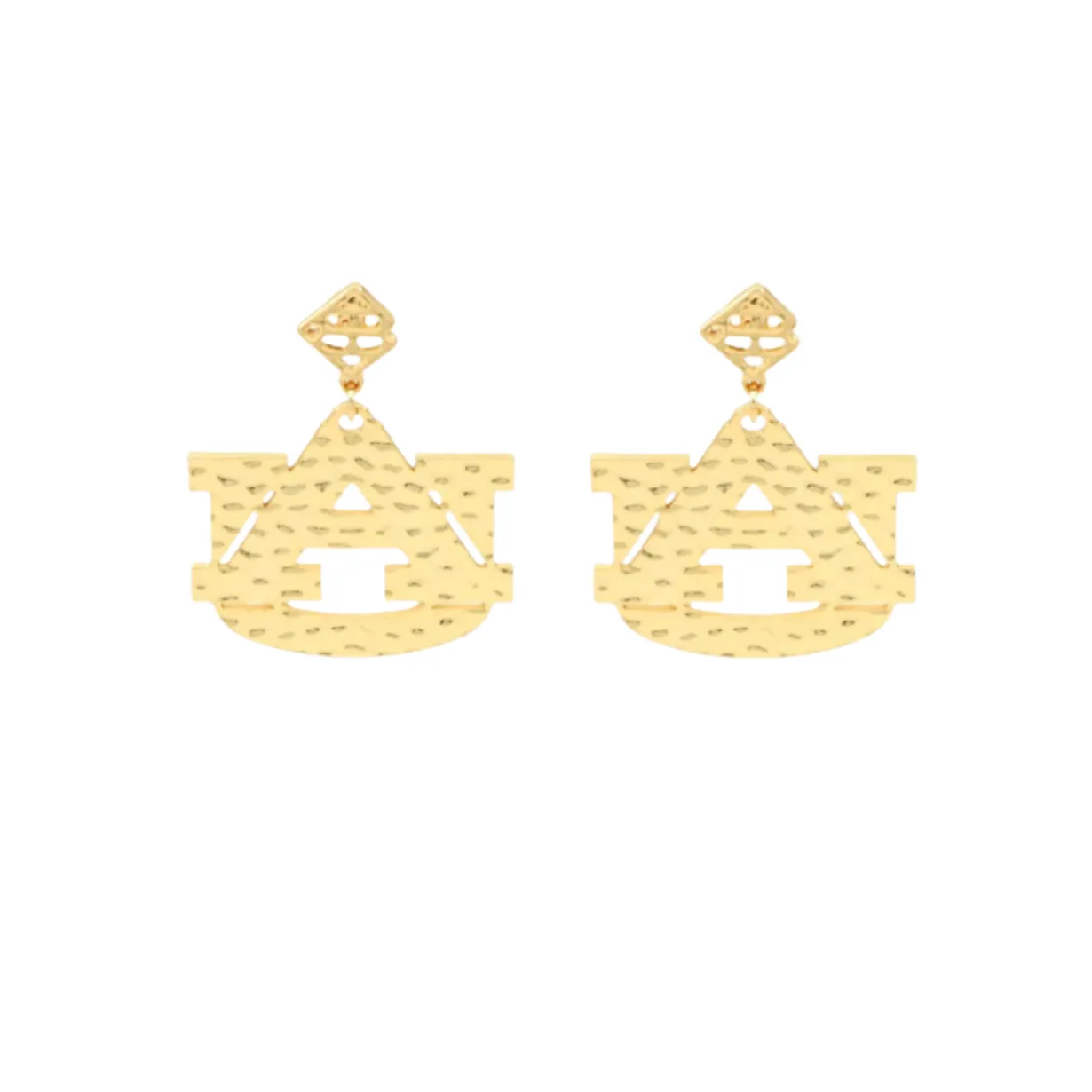 auburn_gold_logo_earring__0.webp Auburn Gold Logo Earring with BC Logo-Brianna Cannon Outlet