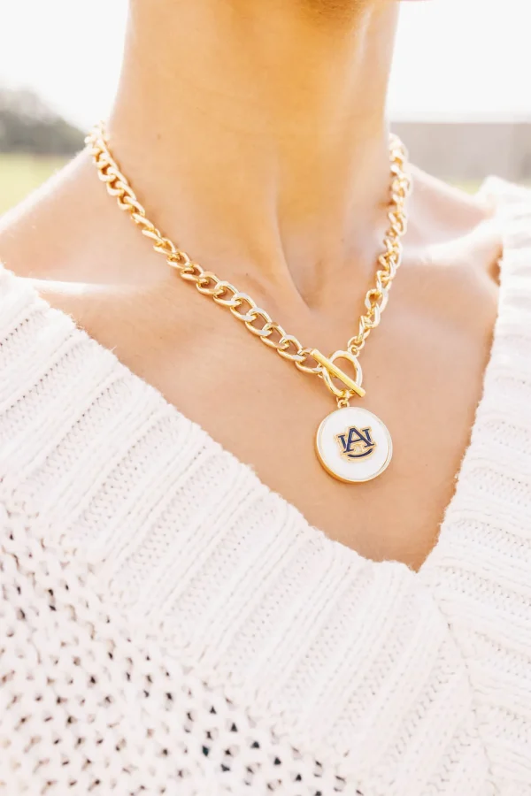 Auburn Logo Necklace-Brianna Cannon Fashion