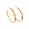 Auburn Logo Hoop Earrings-Brianna Cannon Clearance