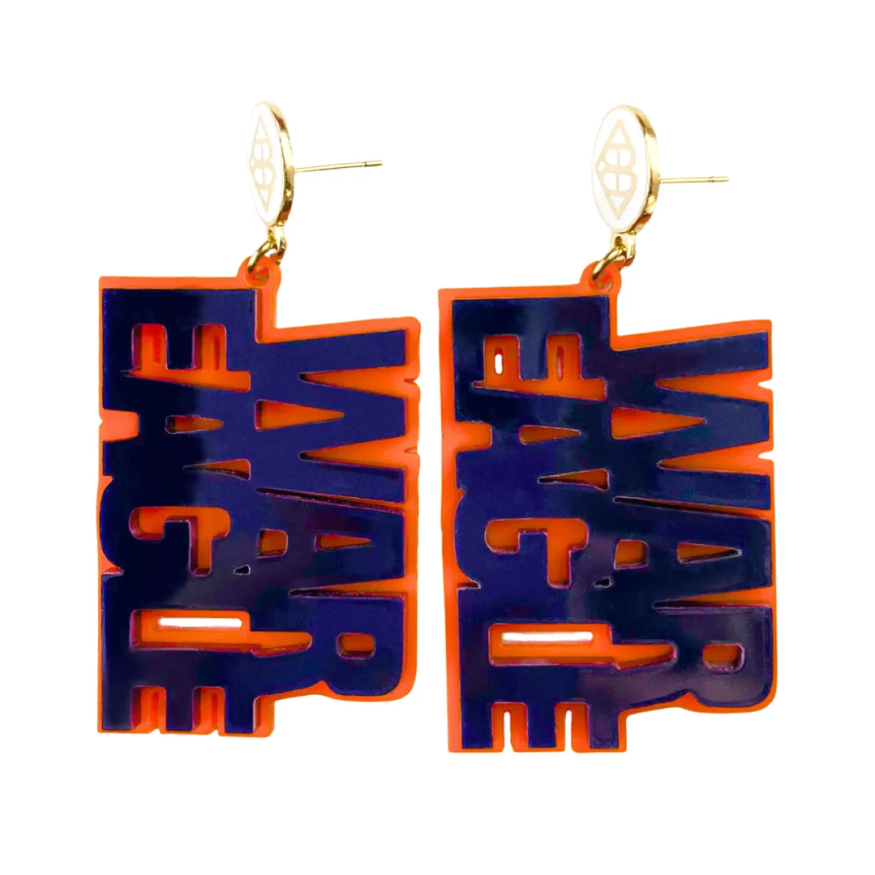 auburn_navy__orange_war_e_0.webp Auburn Navy & Orange WAR EAGLE Earrings-Brianna Cannon Best