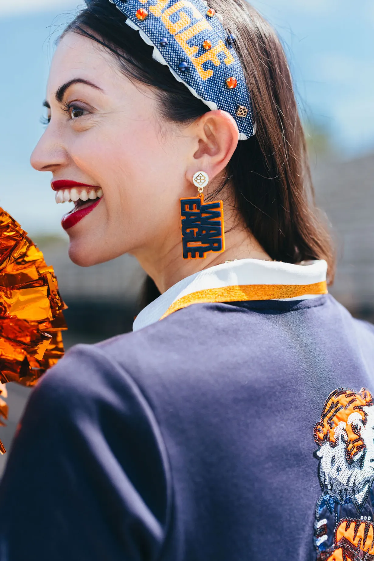 auburn_navy__orange_war_e_1.webp Auburn Navy & Orange WAR EAGLE Earrings-Brianna Cannon Best