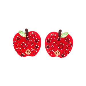 Back to School Apple Earrings-Brianna Cannon Clearance