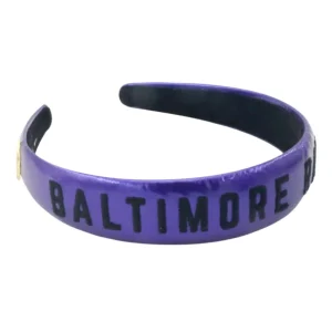 Baltimore Ravens Thin Embroidered Headband-Brianna Cannon New