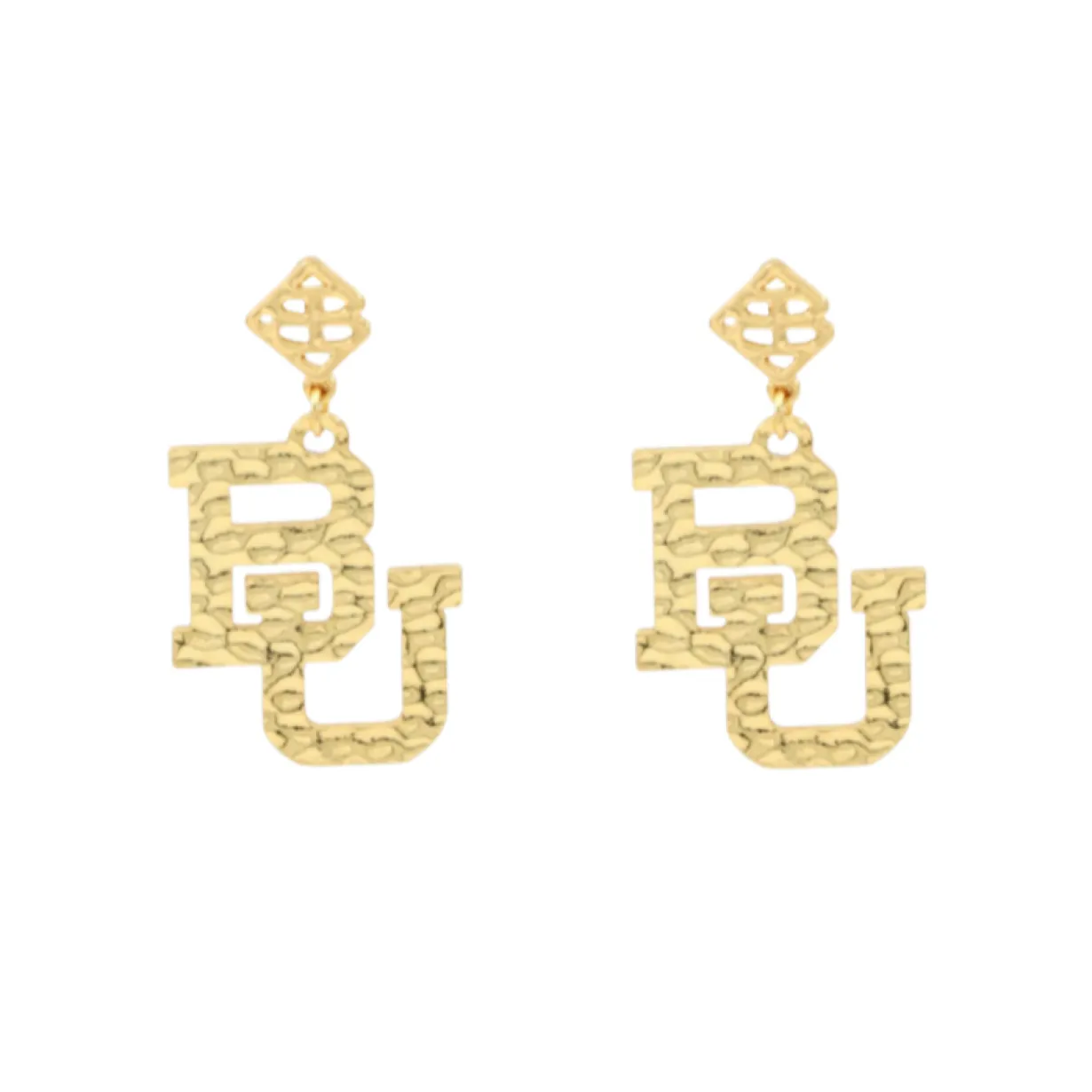 baylor_gold_logo_earring__0.webp Baylor Gold Logo Earring with BC Logo-Brianna Cannon New